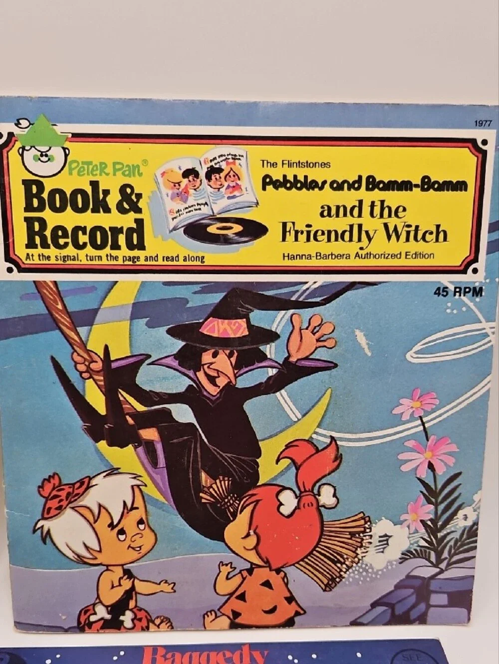 Vintage Lot 6 Vintage Book & Record Kids Variety 33 1/3 RPM & 45 RPM Collectible